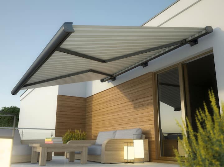 Custom retractable awnings installation in Arlington